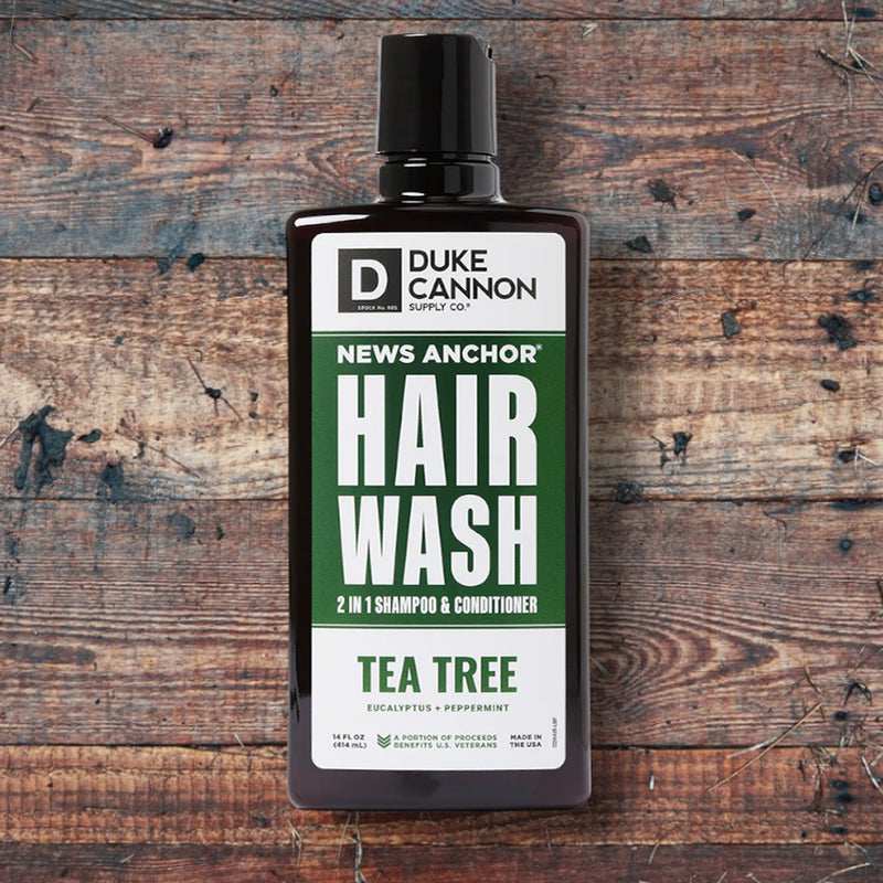 Duke Cannon News Anchor 2-in-1 Hair Wash - Tea Tree
