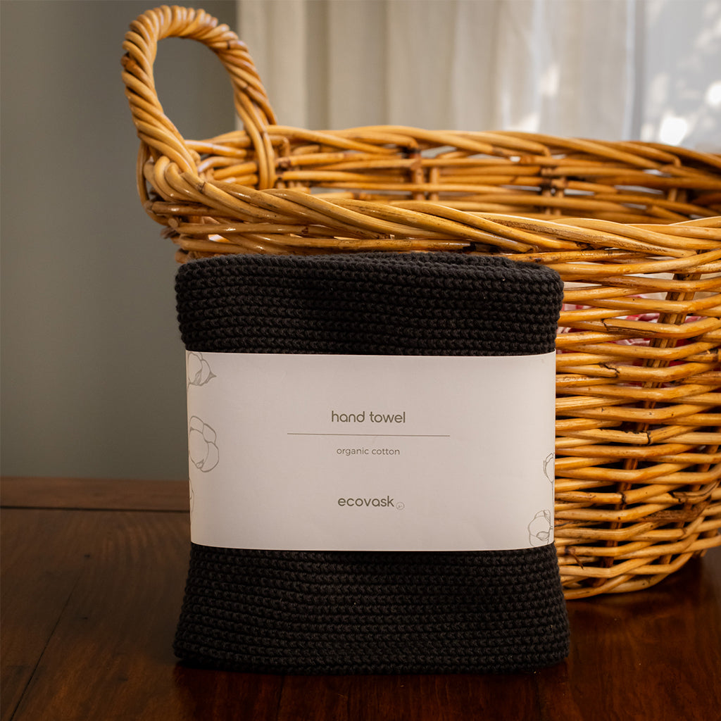 Ecovask Hand Towel - Poppy Seed