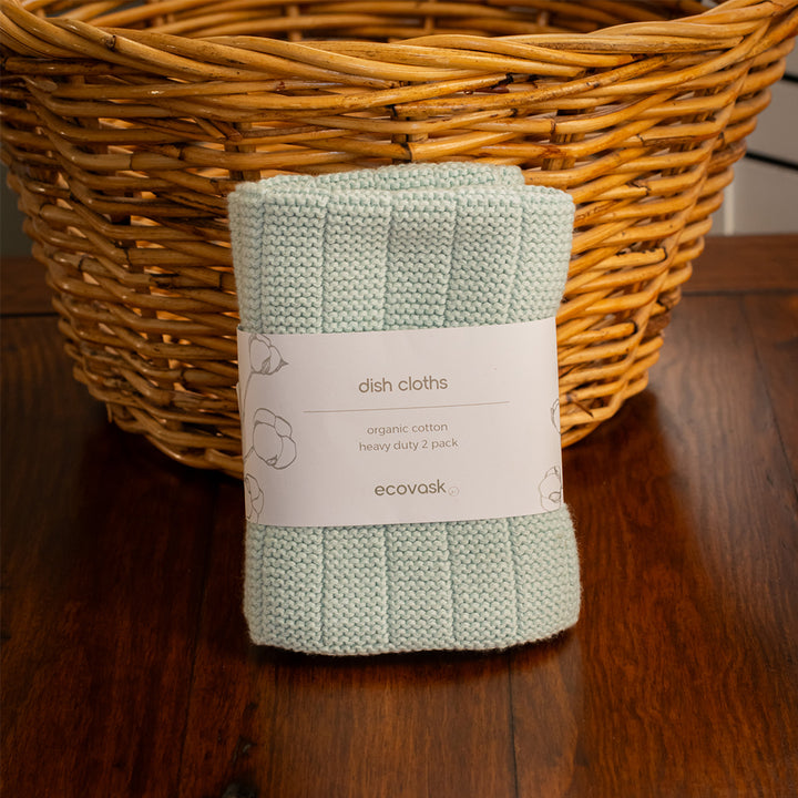 Ecovask Heavy Duty Dishcloth 2-Pack - Duck Egg