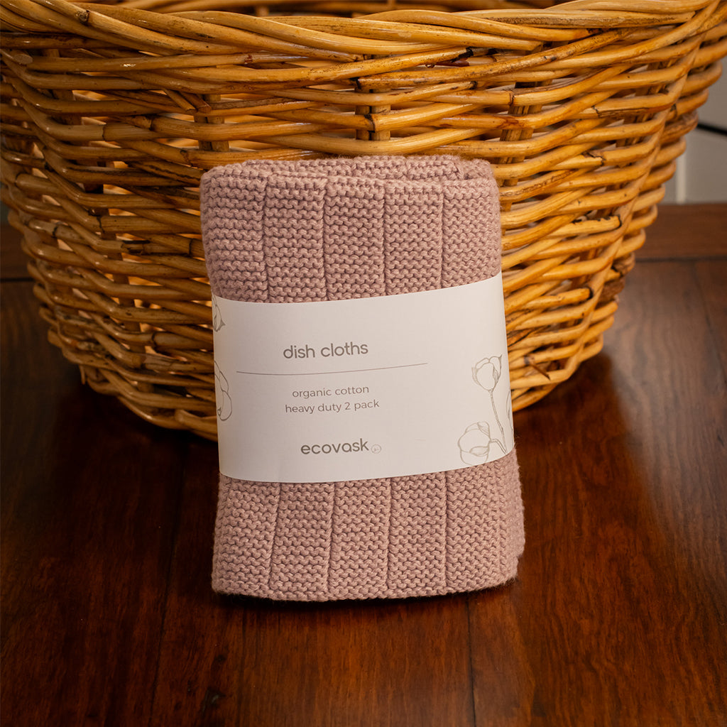 Ecovask Heavy Duty Dishcloth 2-Pack - Orchid