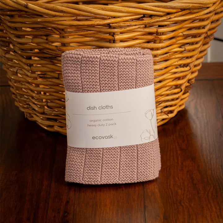Ecovask Heavy Duty Dishcloth 2-Pack - Orchid