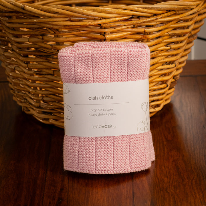 Ecovask Heavy Duty Dishcloth 2-Pack - Sherbet