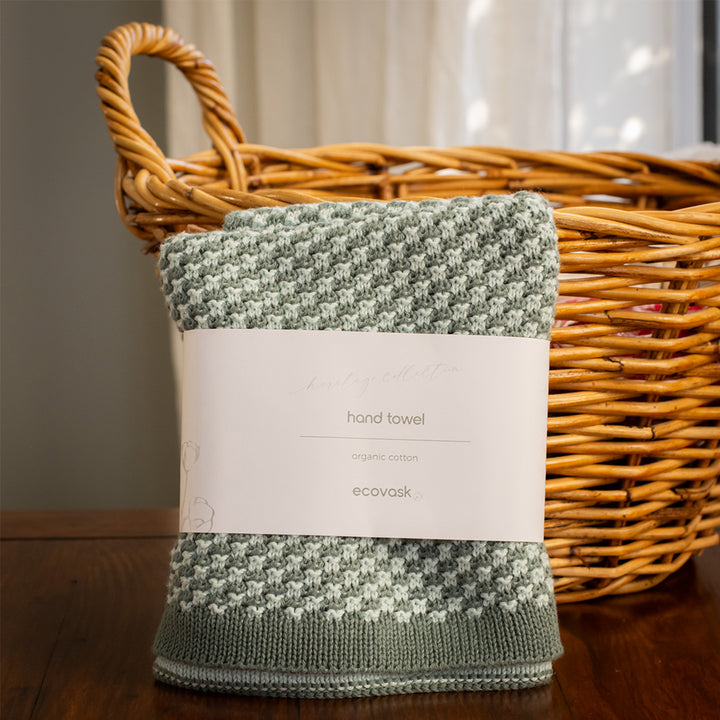 Ecovask Heritage Collection Hand Towel - Sea Spray