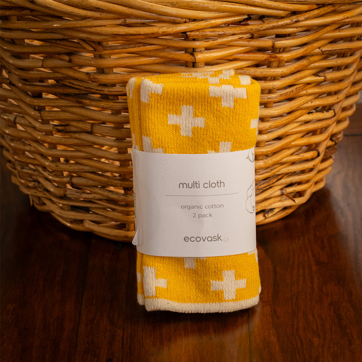 Ecovask Multi Cloth 2-Pack - Daffodil Plus