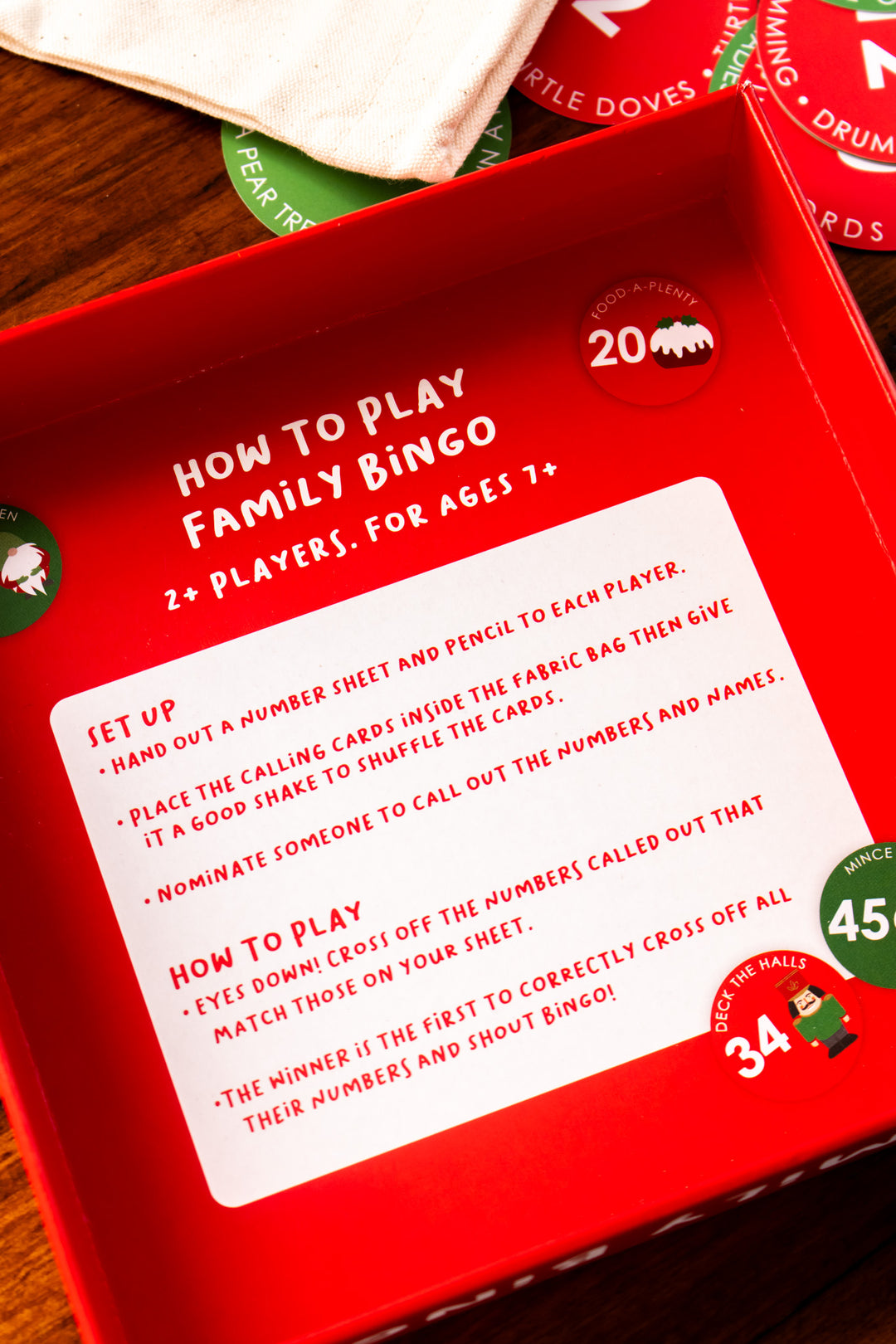 Christmas Family Bingo Game