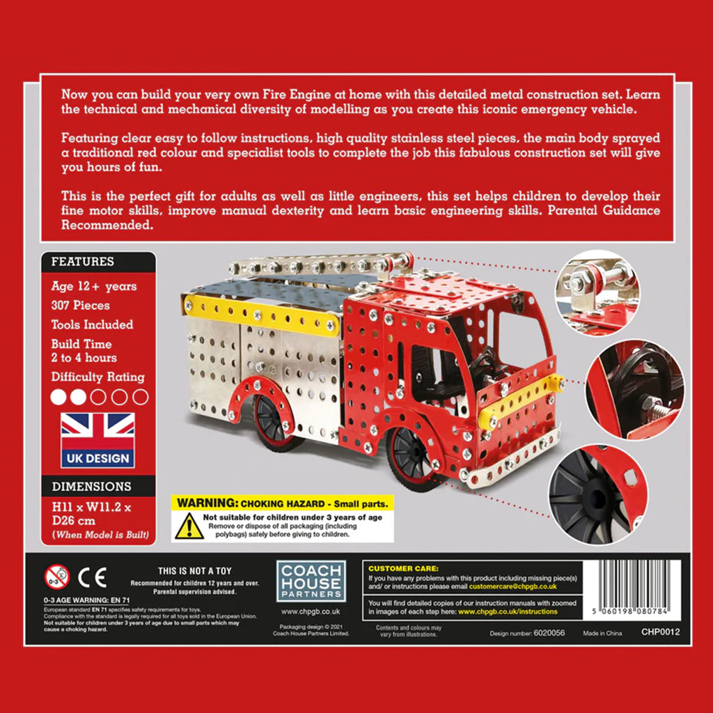 Fire Engine Metal Construction Set