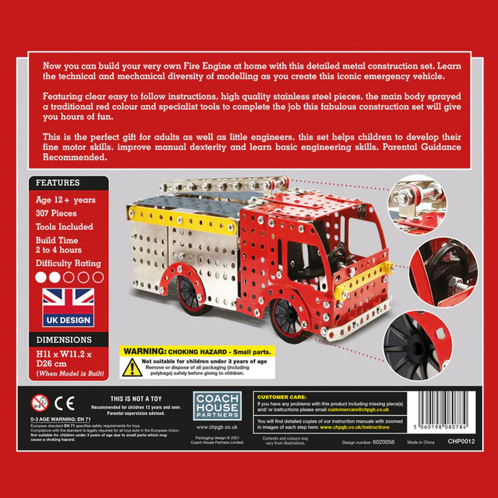 Fire Engine Metal Construction Set