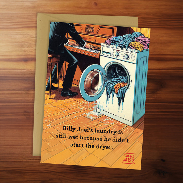 Greeting Card - Billy Joel's laundry