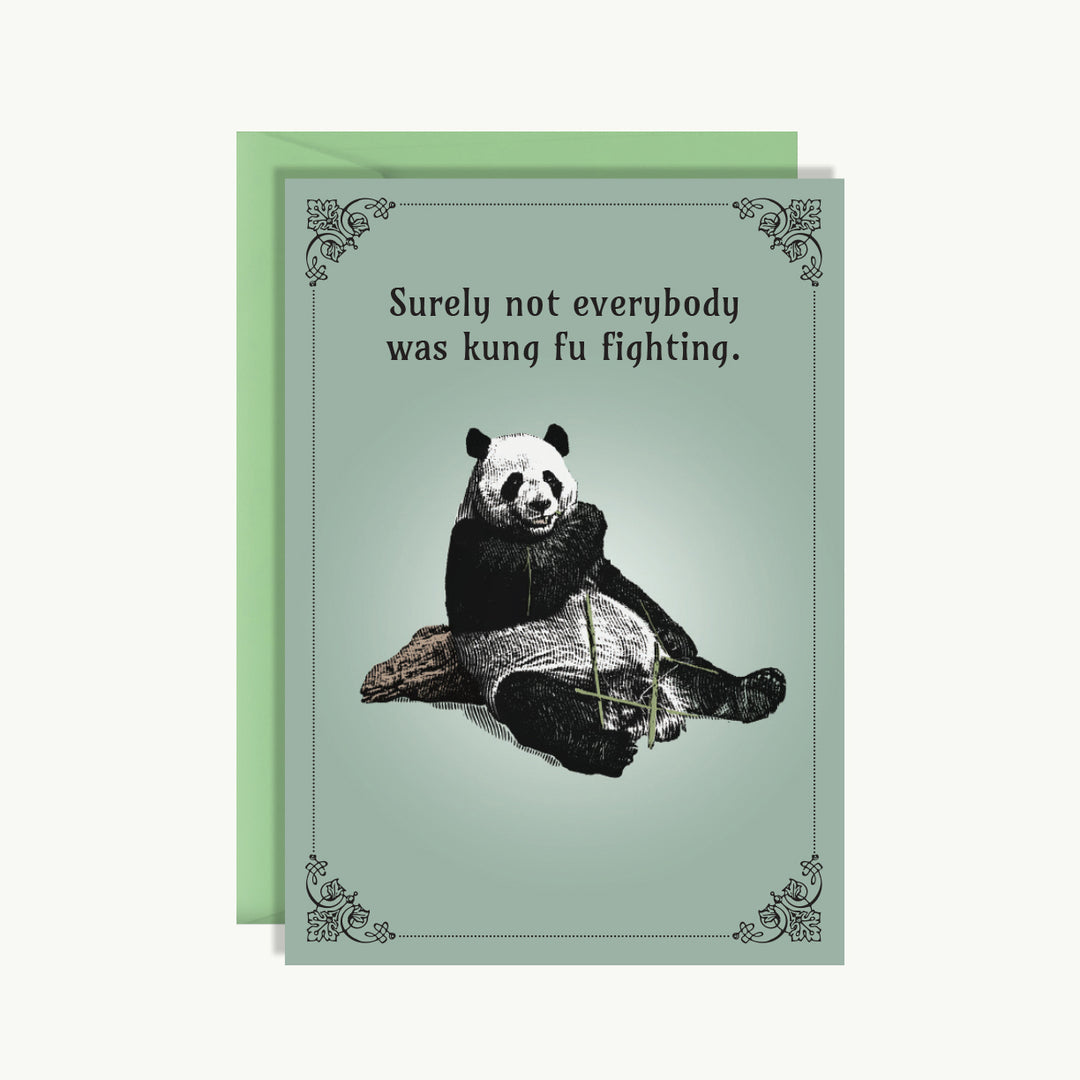 Card Pretty Funny - Surely not everybody was kung fu fighting