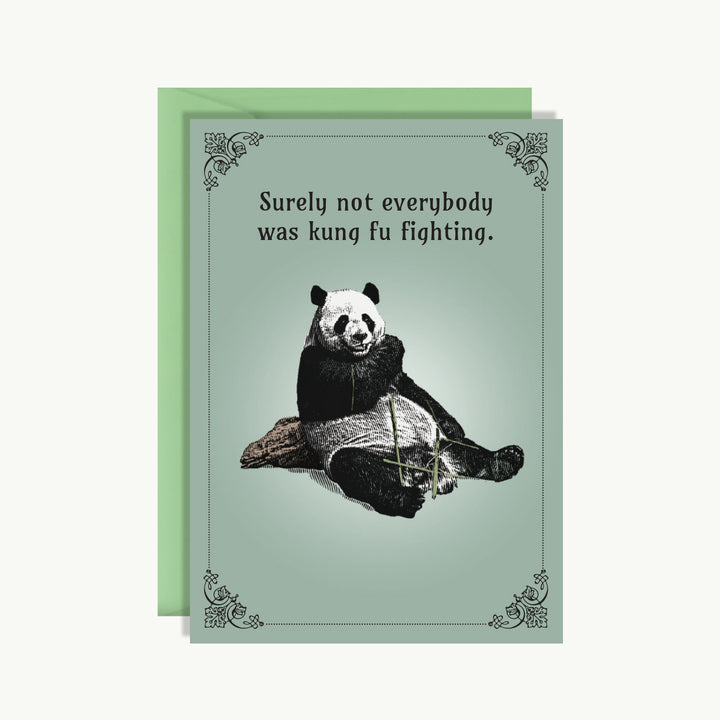 Card Pretty Funny - Surely not everybody was kung fu fighting