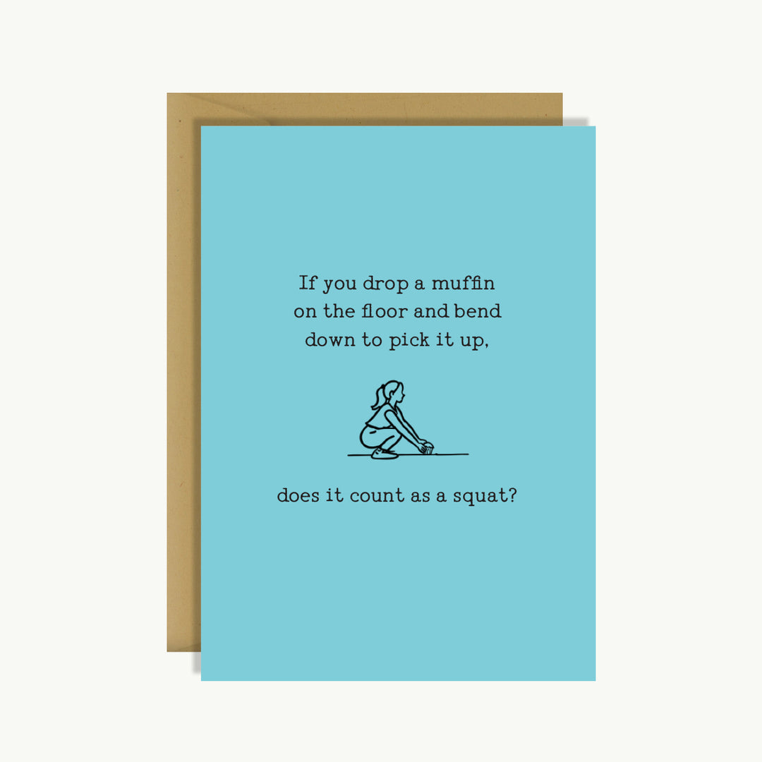 Greeting Card - Muffin on the Floor