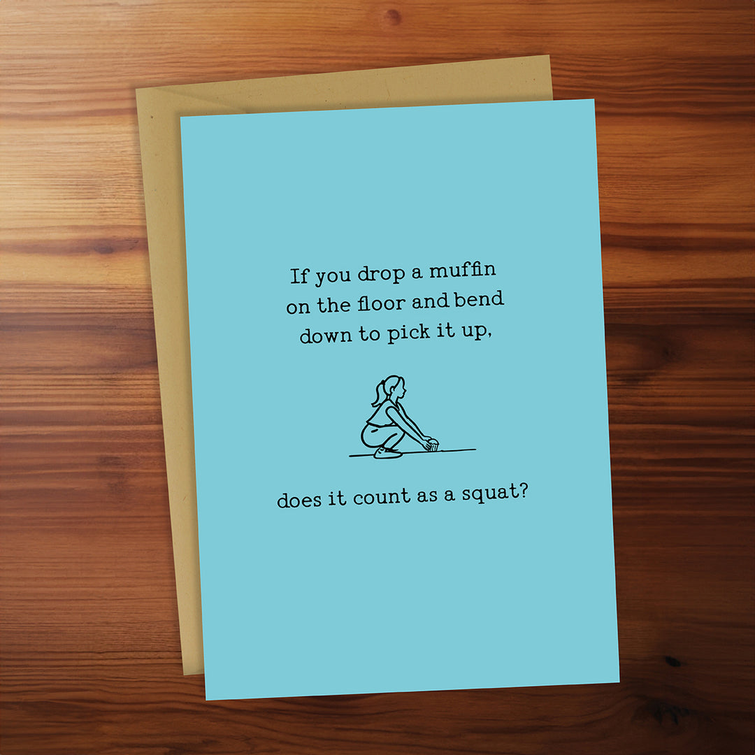 Greeting Card - Muffin on the Floor