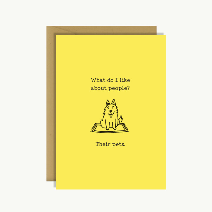 Greeting Card - People and Their Pets