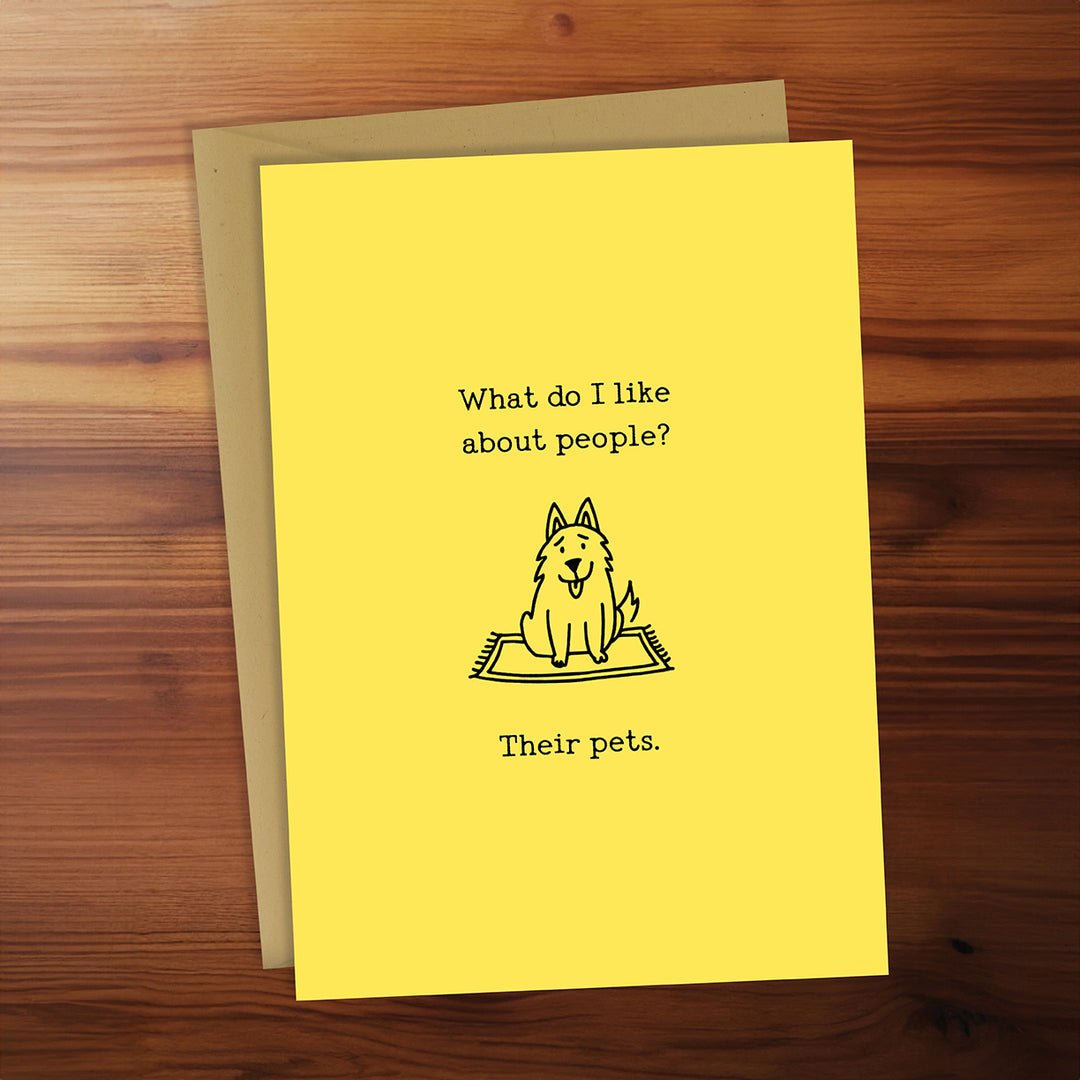 Greeting Card - People and Their Pets