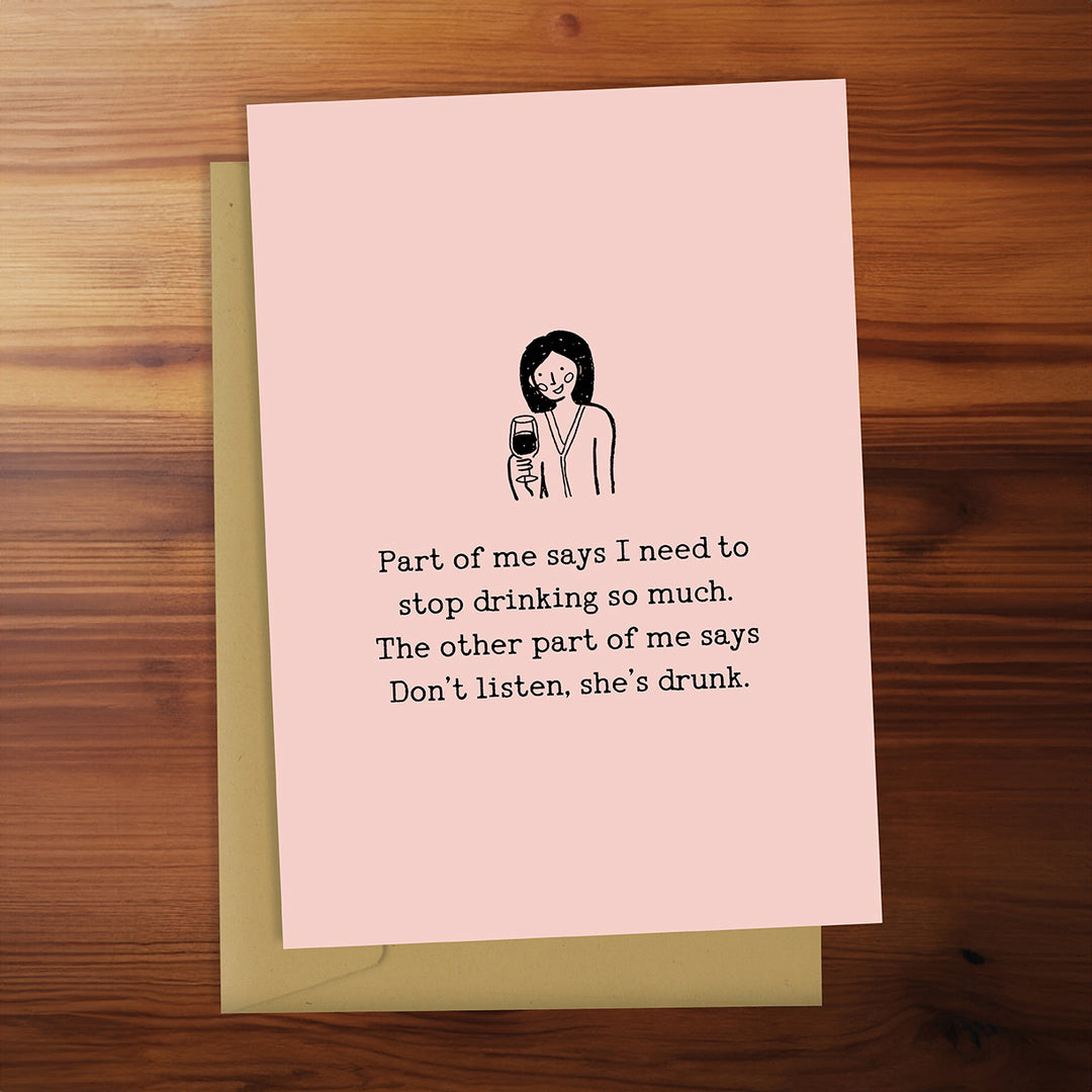 Greeting Card - Part of Me Says