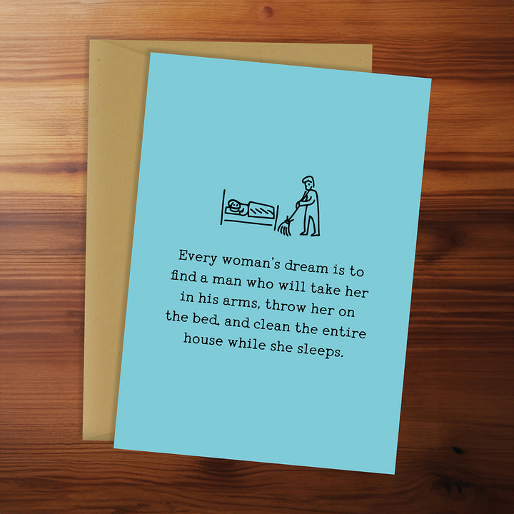 Greeting Card - Every Woman's Dream