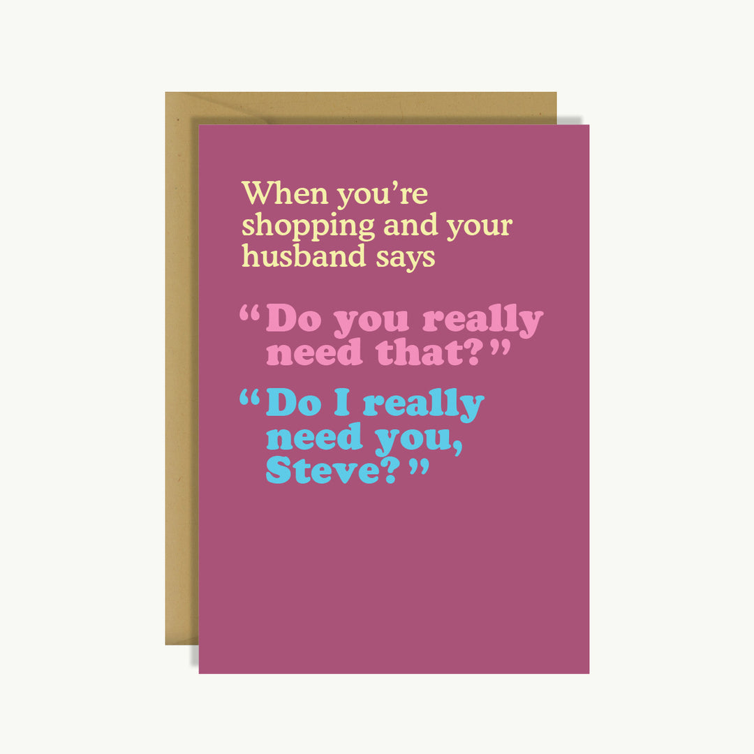 Greeting Card - When you're shopping