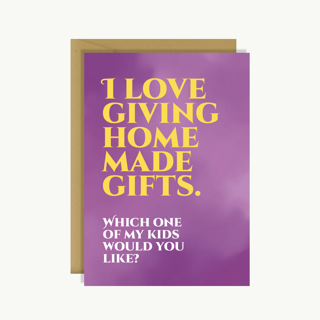 Friendship Card - I love give home made gifts