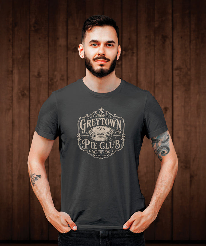 Greytown Pie Club Tee Shirt - Charcoal