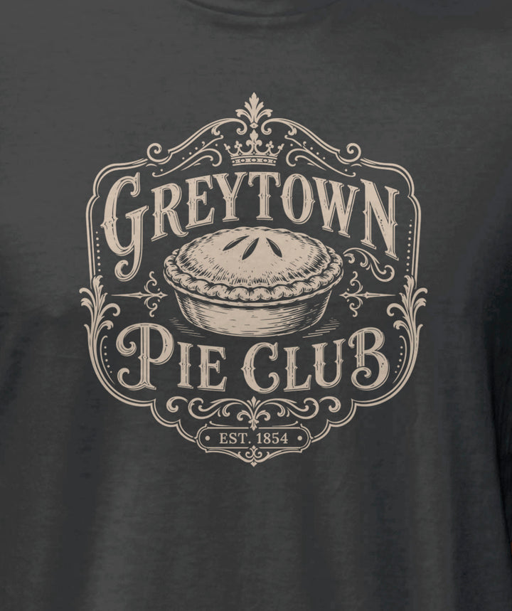 Greytown Pie Club Tee Shirt - Charcoal