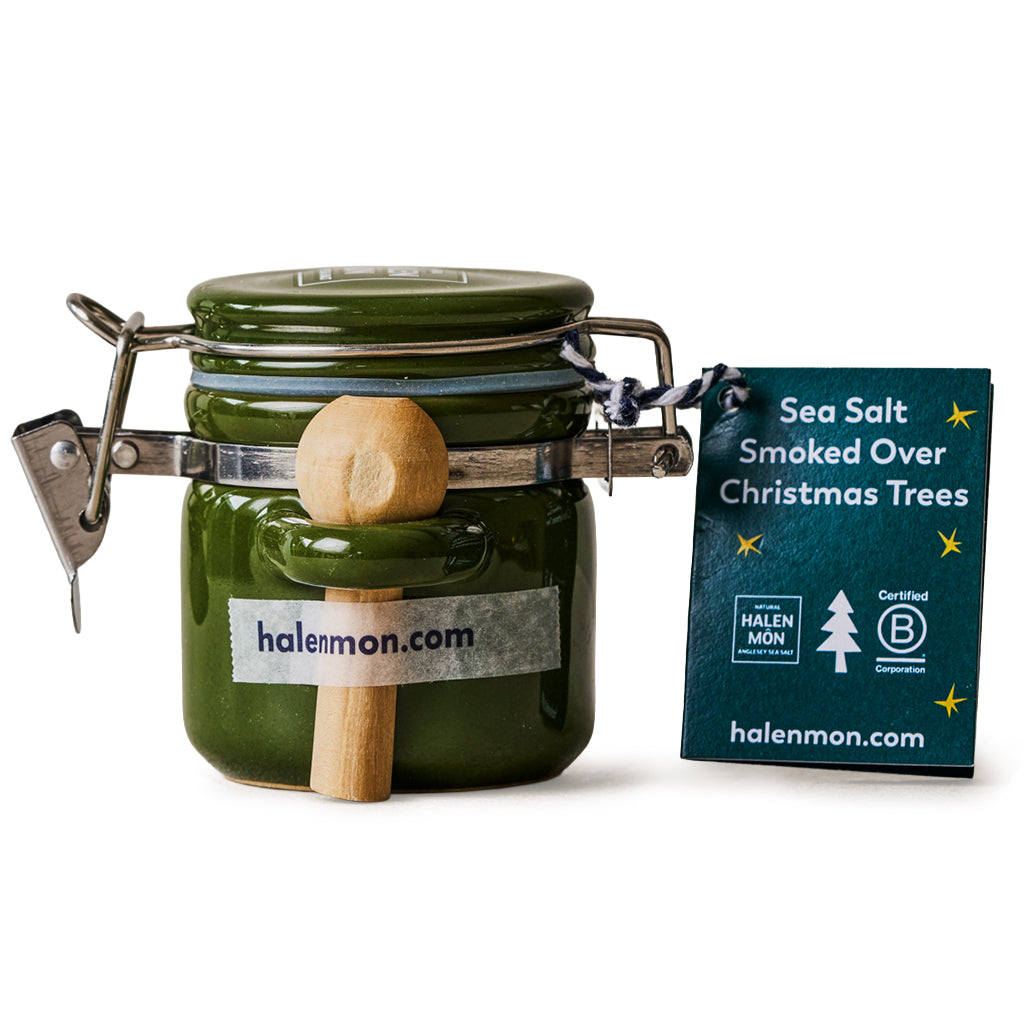 Halen Mon - Sea Salt Smoked Over Christmas Trees in Clamp Top Jar 15g