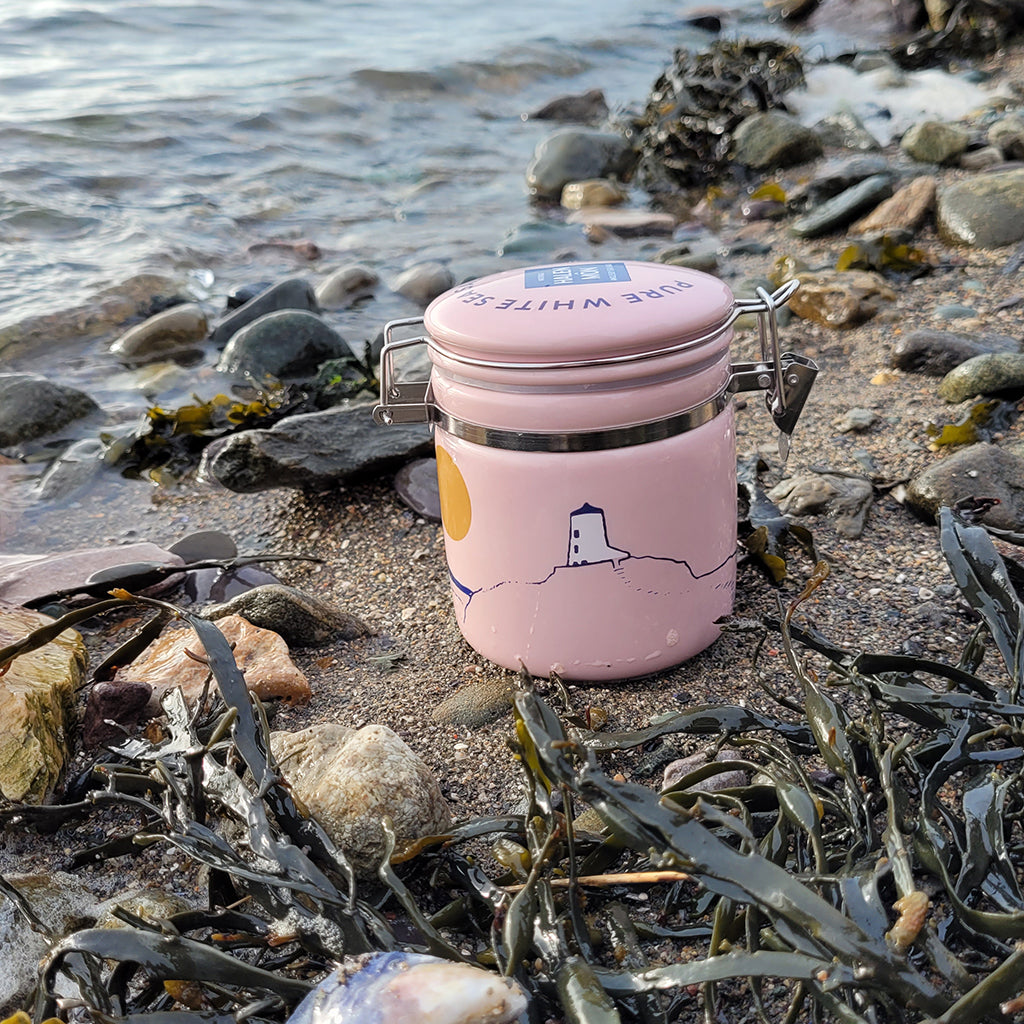 Halen Mon - Pure White Sea Salt From Wales in Llanddwyn Clamp Top Jar 100g