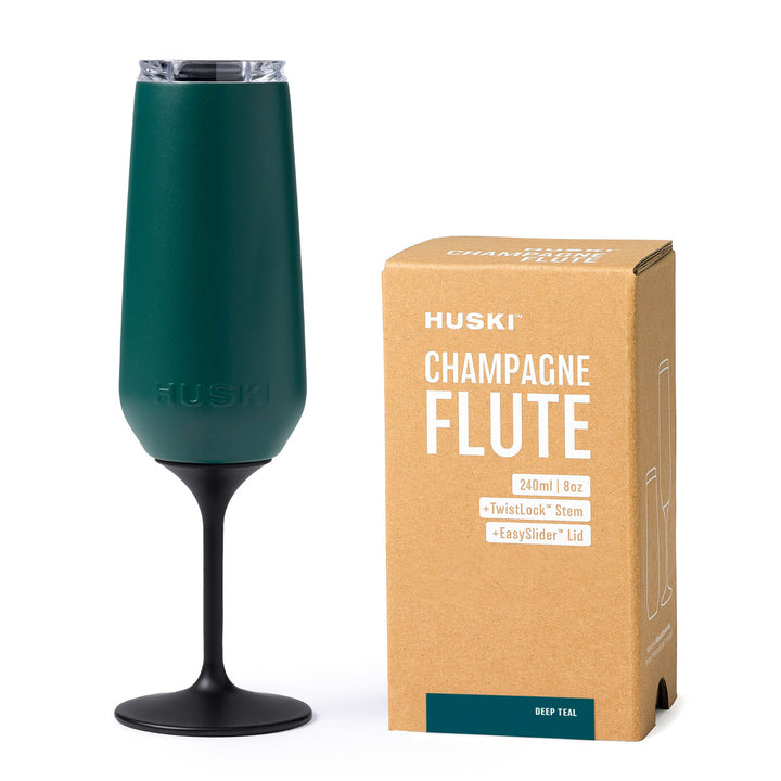 Huski Champagne Flute - Deep Teal