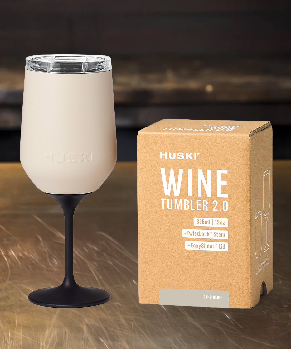 Huski Wine Tumbler 2.0 - Sand Beige