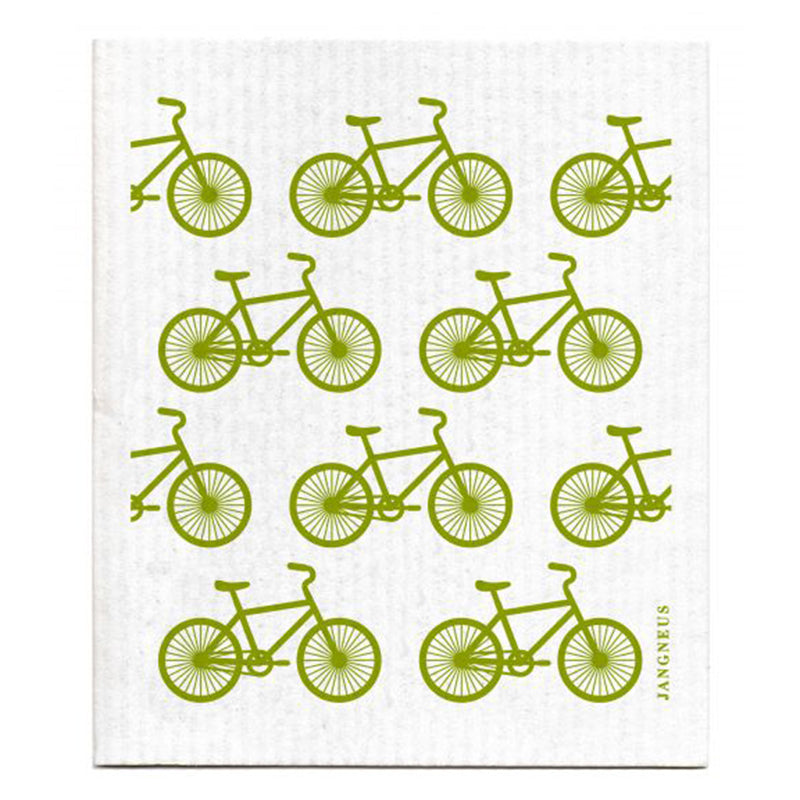 Jangneus - Green Bikes Dishcloth