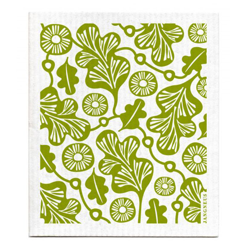 Jangneus - Green Oak Leaf Dishcloth