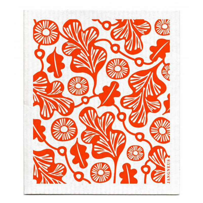 Jangneus - Orange Oak Leaf Dishcloth