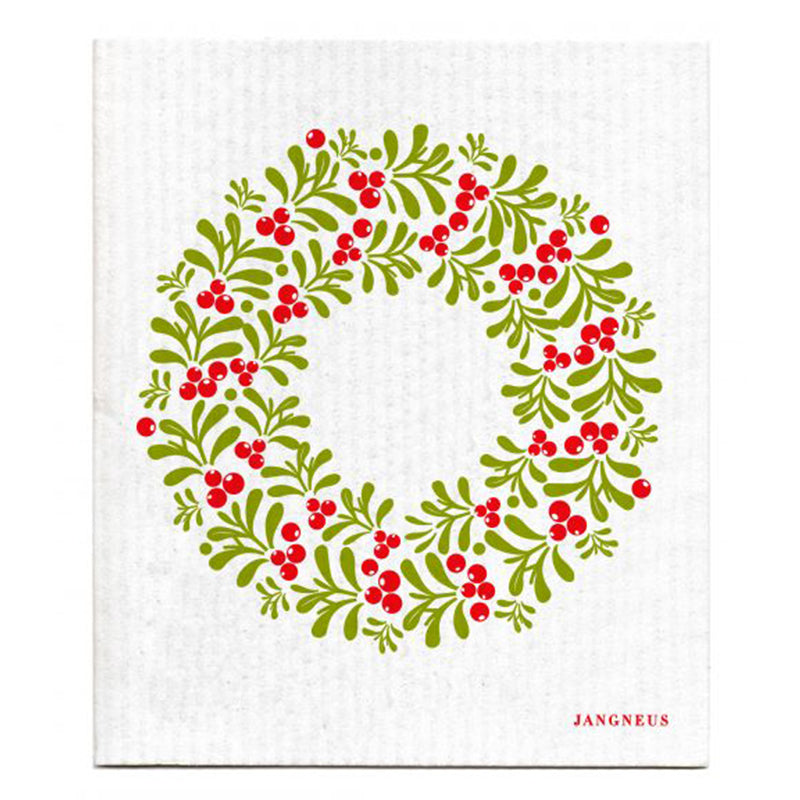 Jangneus - Red Wreath Dishcloth