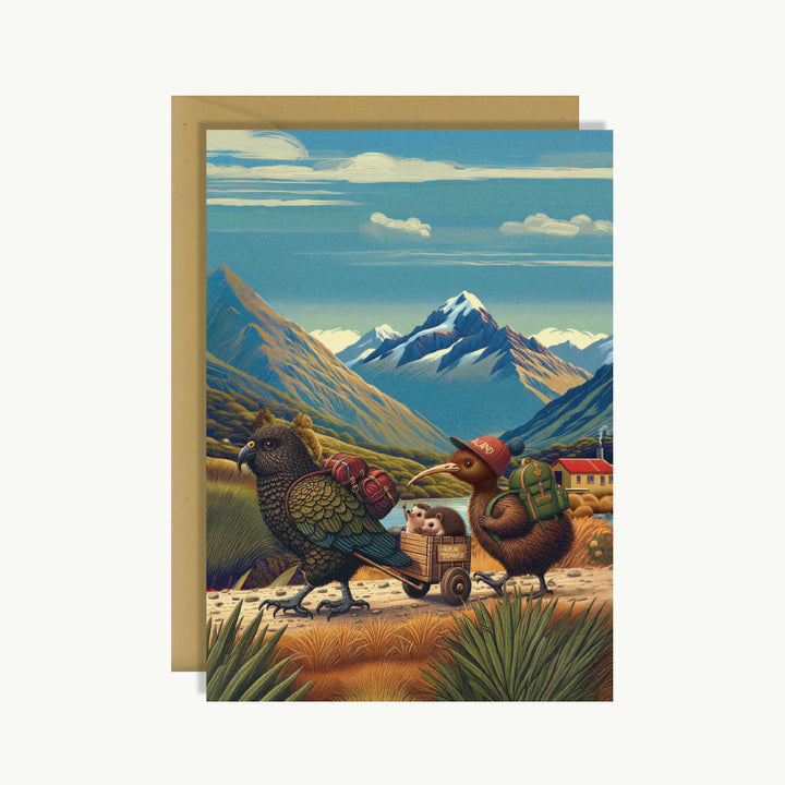 Greeting Card - Kiwiana Tramping