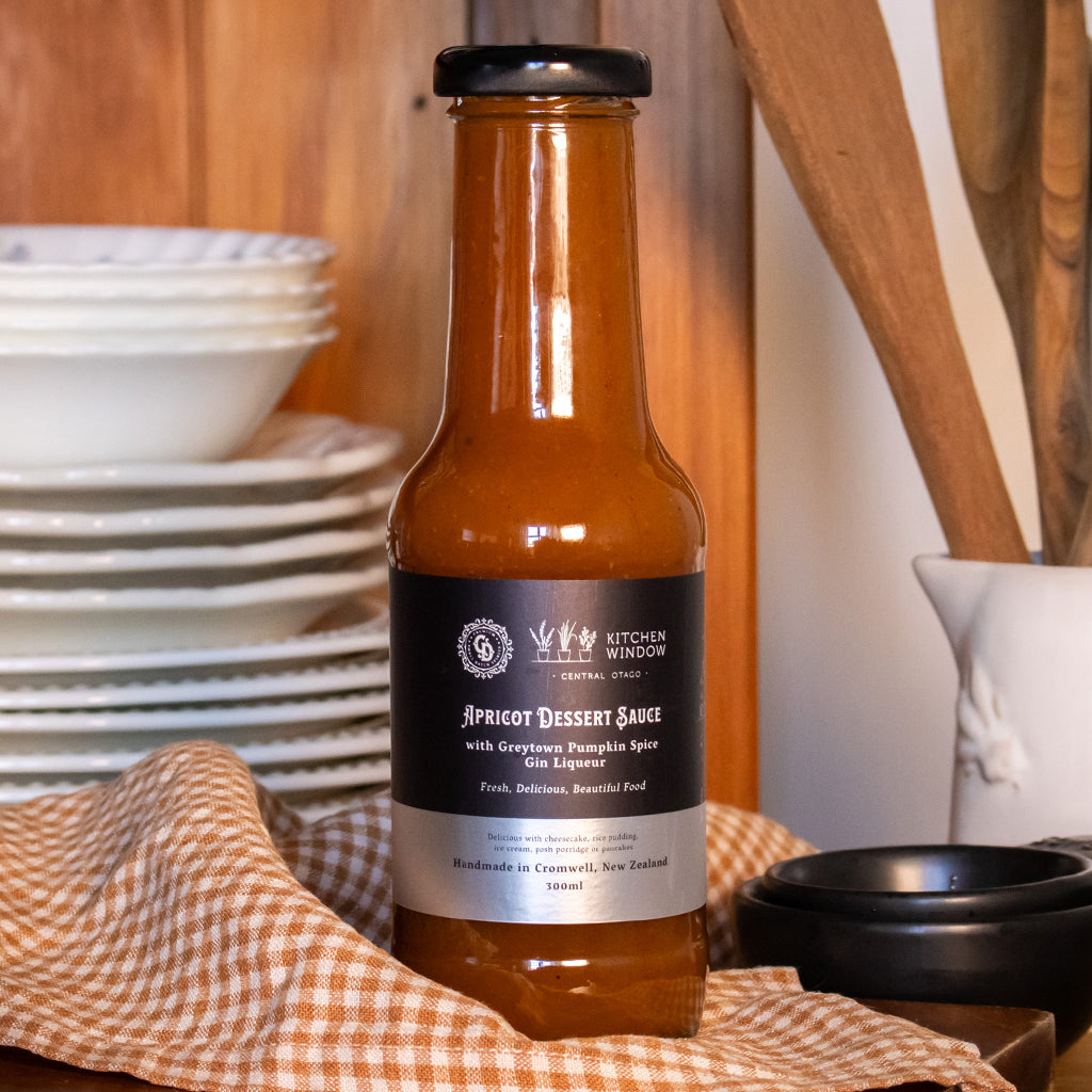 Apricot Dessert Sauce with Greytown Pumpkin Spice Gin Liqueur 300ml