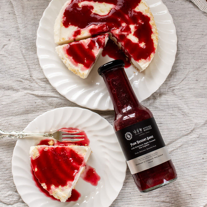 Plum Dessert Sauce with Greytown Apple Caramel Gin Liqueur 300ml