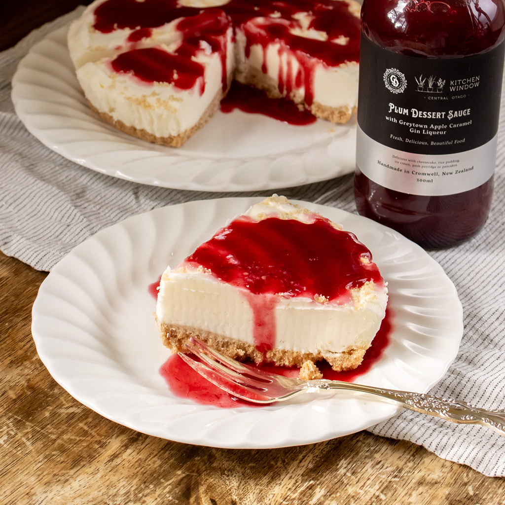 Plum Dessert Sauce with Greytown Apple Caramel Gin Liqueur 300ml