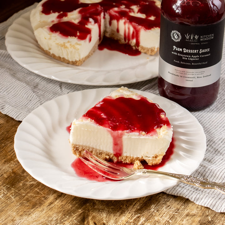 Plum Dessert Sauce with Greytown Apple Caramel Gin Liqueur 300ml
