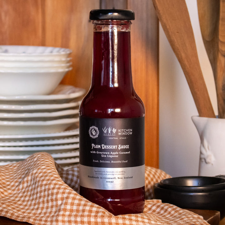 Plum Dessert Sauce with Greytown Apple Caramel Gin Liqueur 300ml