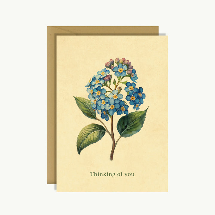 Friendship Card - Thinking of you (Forget-me-not)