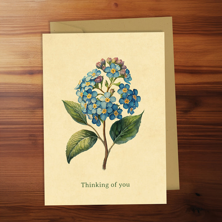 Friendship Card - Thinking of you (Forget-me-not)