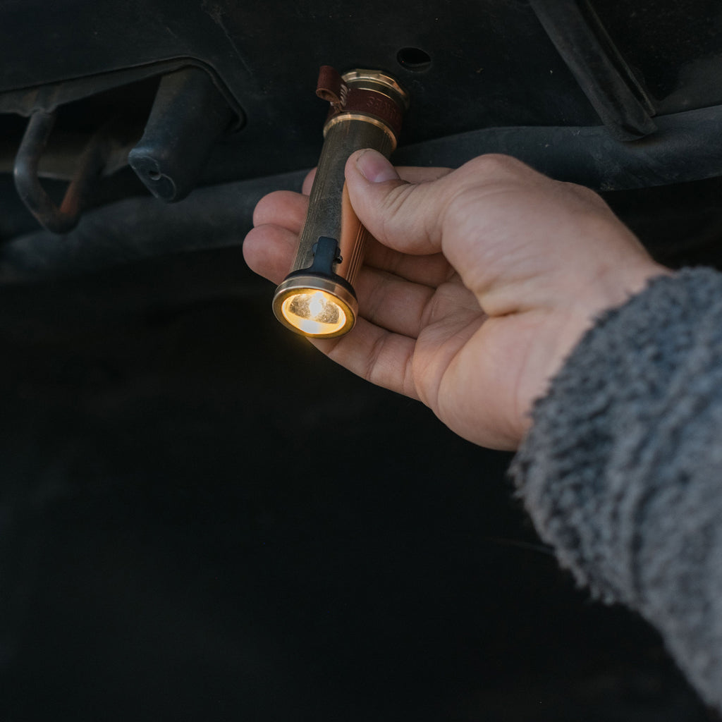 Barebones Mini Flashlight - Brass