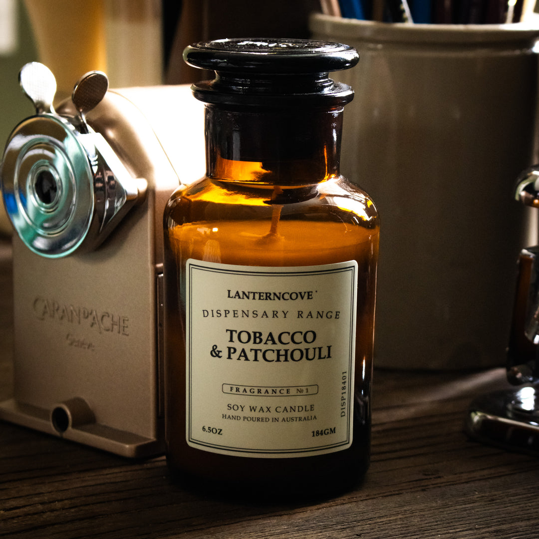 Lanterncove Dispensary Candle - Tobacco & Patchouli