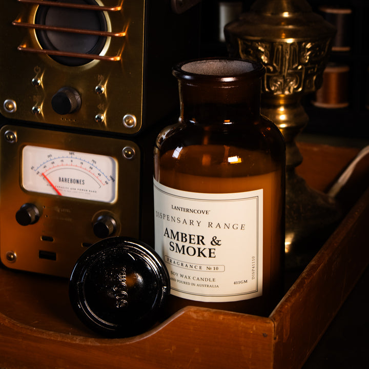Lanterncove Dispensary Candle - Amber & Smoke