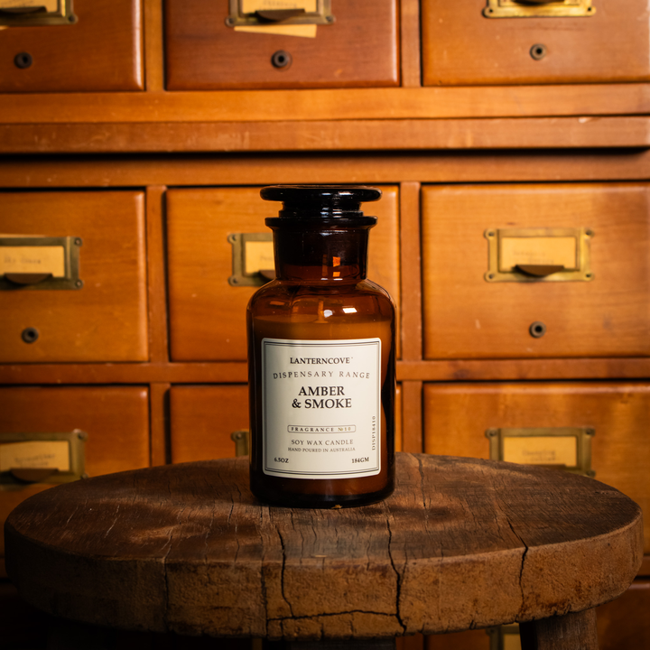 Lanterncove Dispensary Candle - Amber & Smoke
