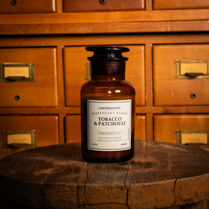 Lanterncove Dispensary Candle - Tobacco & Patchouli