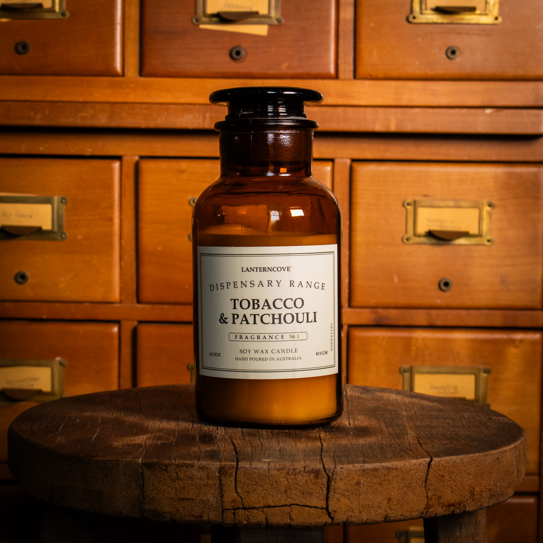 Lanterncove Dispensary Candle - Tobacco & Patchouli