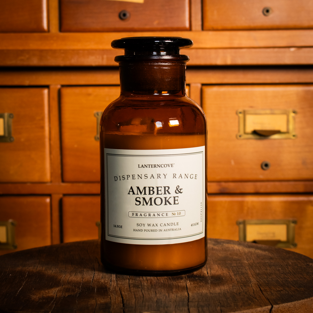 Lanterncove Dispensary Candle - Amber & Smoke