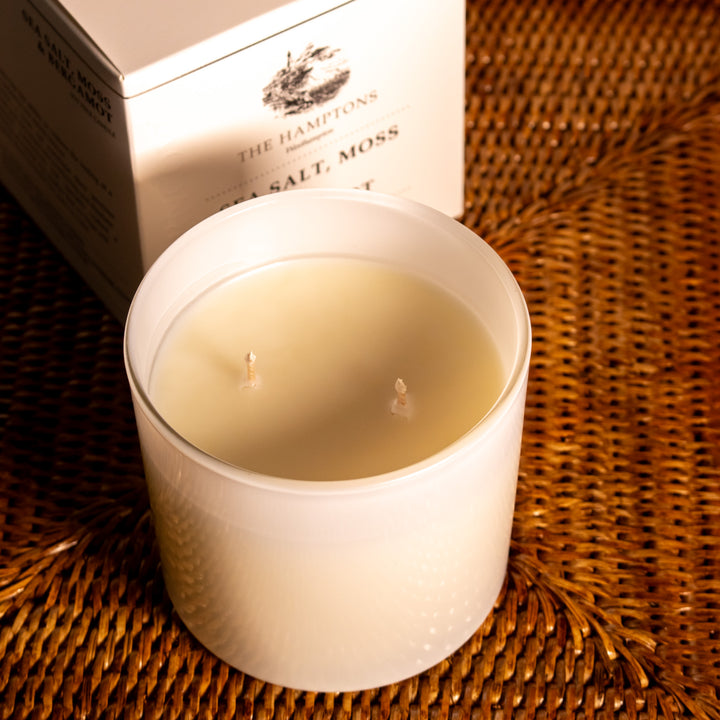 Lanterncove Hamptons Candle - White Wood Musk & Patchouli
