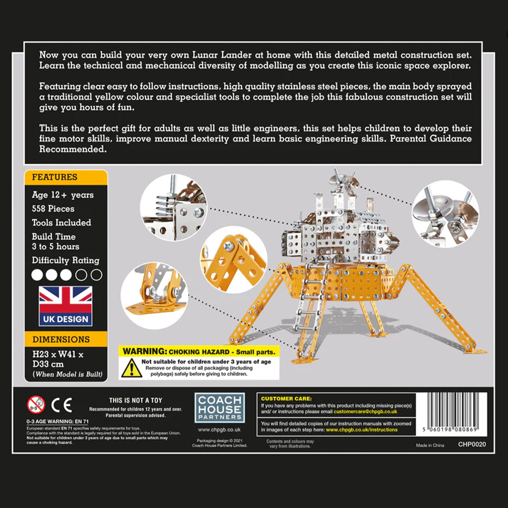 Lunar Lander Metal Construction Set