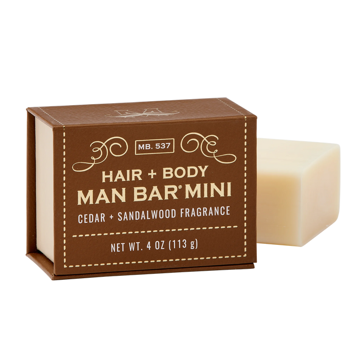 Man Bar Mini Hair & Body 113g / 4oz - Cedar & Sandalwood